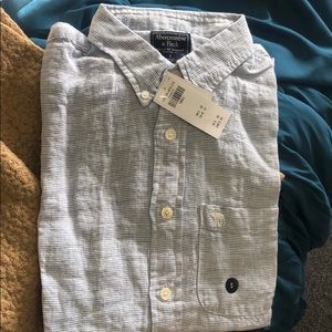 Striped long sleeve A&F button down